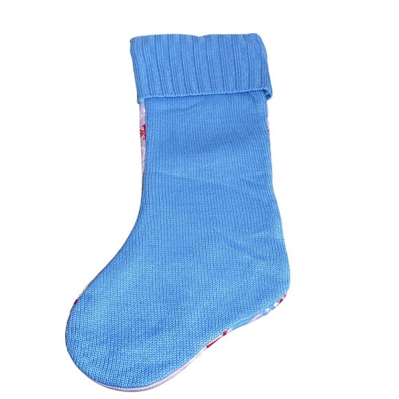 Disney Winnie The Pooh Eeyore Fair Isle Knit Christmas Stocking Holiday Decor - Picture 2 of 2